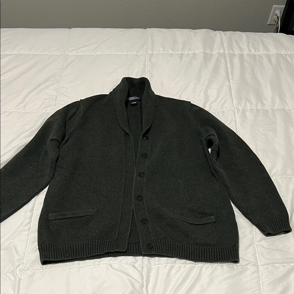 Lands' End Forest Green Cardigan